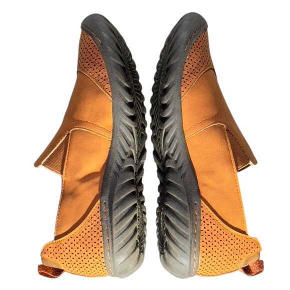 JBU By Jambu Lena Women's Wide Slip-On Shoes Tan Faux Leather/Textile Size 9W - Picture 5 of 10